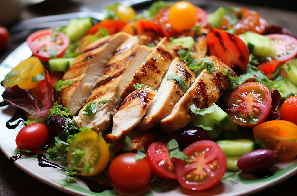 Salade de poulet grillé