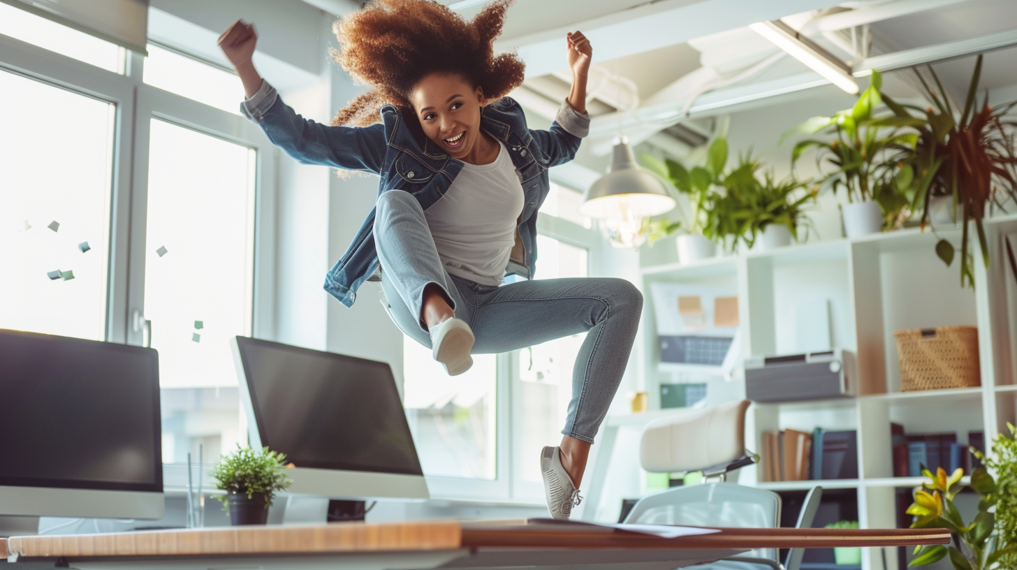 mapiew_Woman_doing_acrobatics_on_her_office_desk_7f12276e-4e1e-4964-9dab-93aead1caea2
